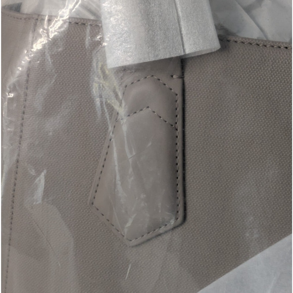 Dagne Dover Signature Classic Coated Canvas Tote New Bleecker Blush $265 Taupe - Picture 8 of 12